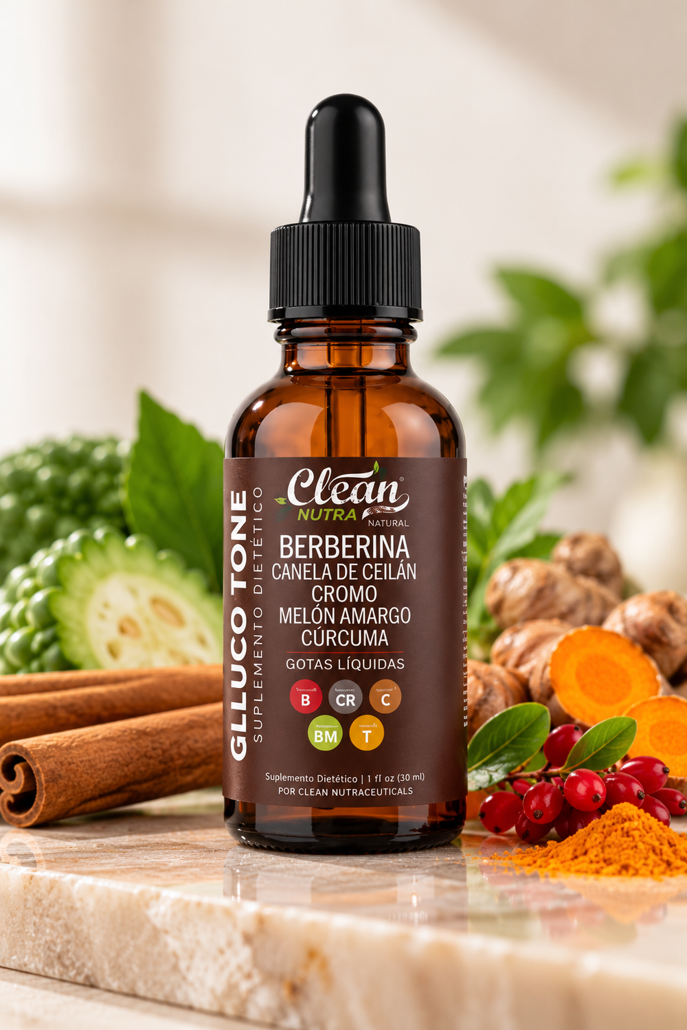 GLUCO TONE – Menos Antojos, Más Energía | Berberina en Gotas